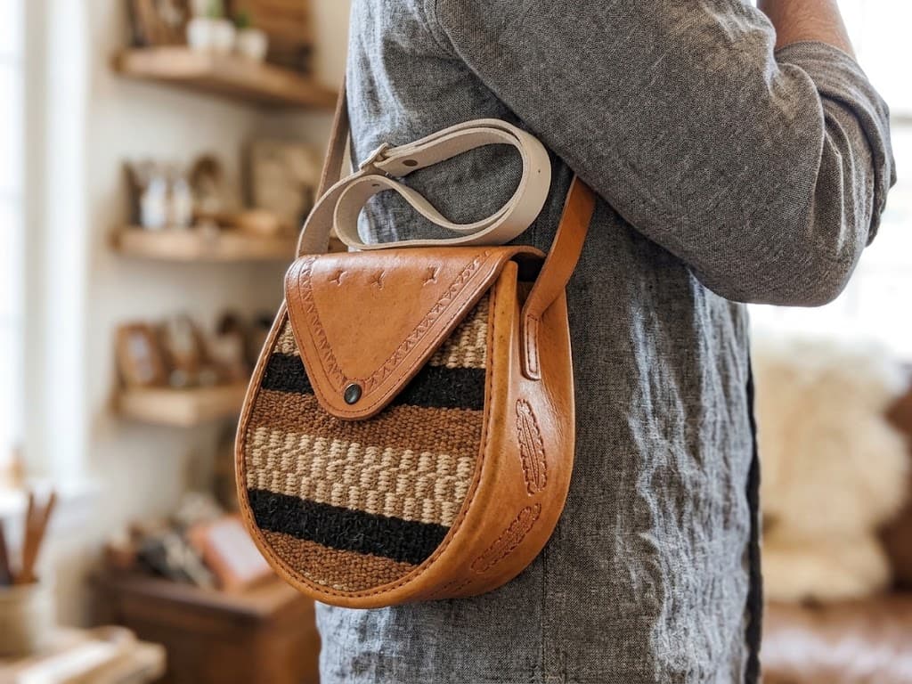Hand crafted sisal satchel